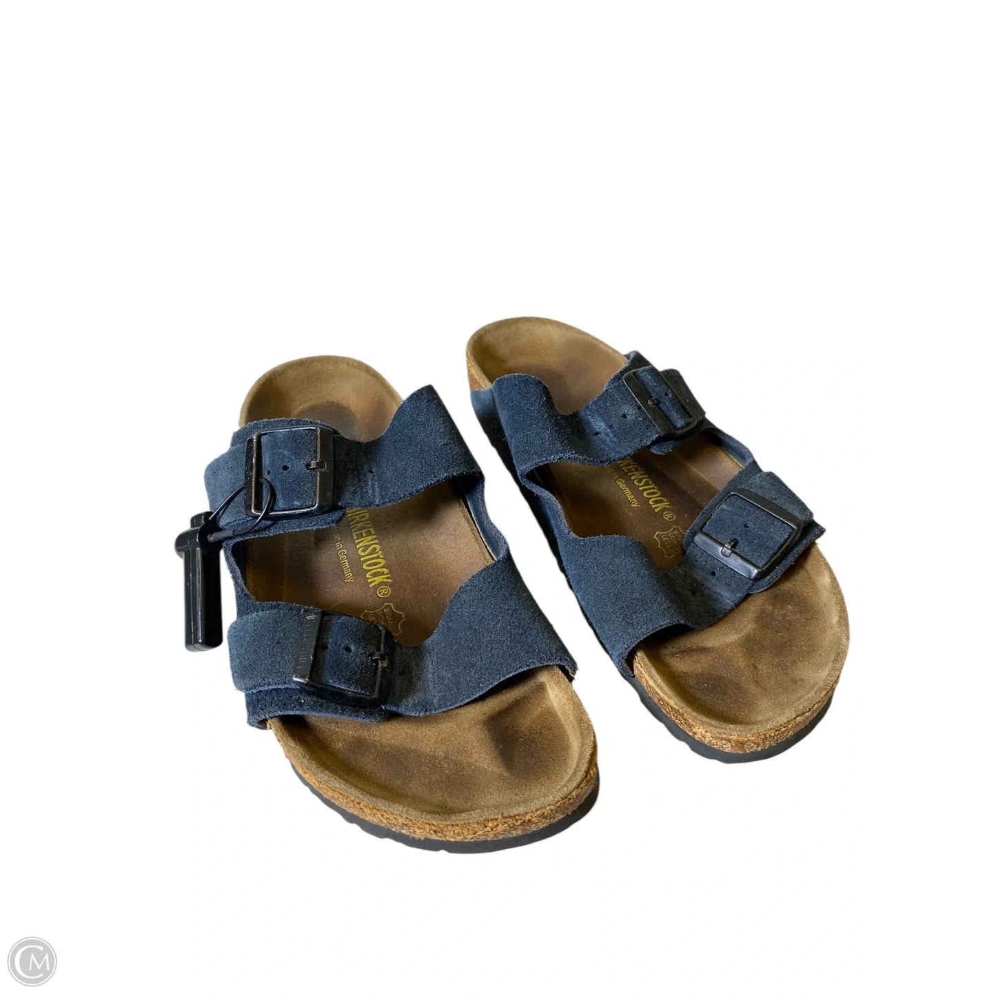 Sandals Flats By Birkenstock In Navy, Size: 42