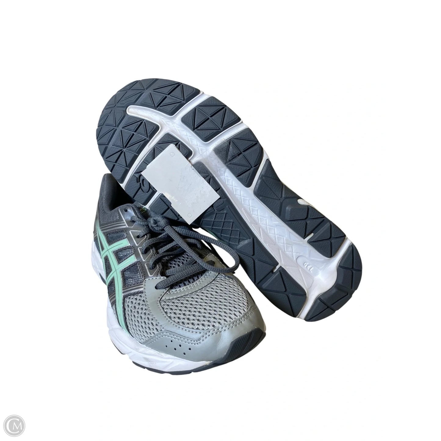 Shoes Athletic By Asics In Green & Grey, Size: 8.5