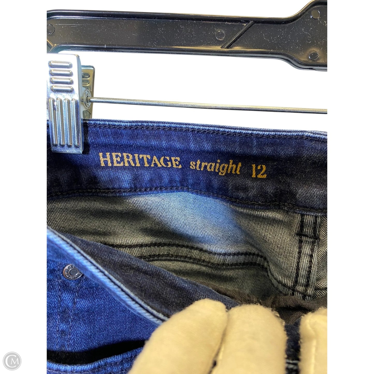 Jeans Skinny By Talbots In Blue Denim, Size: 12
