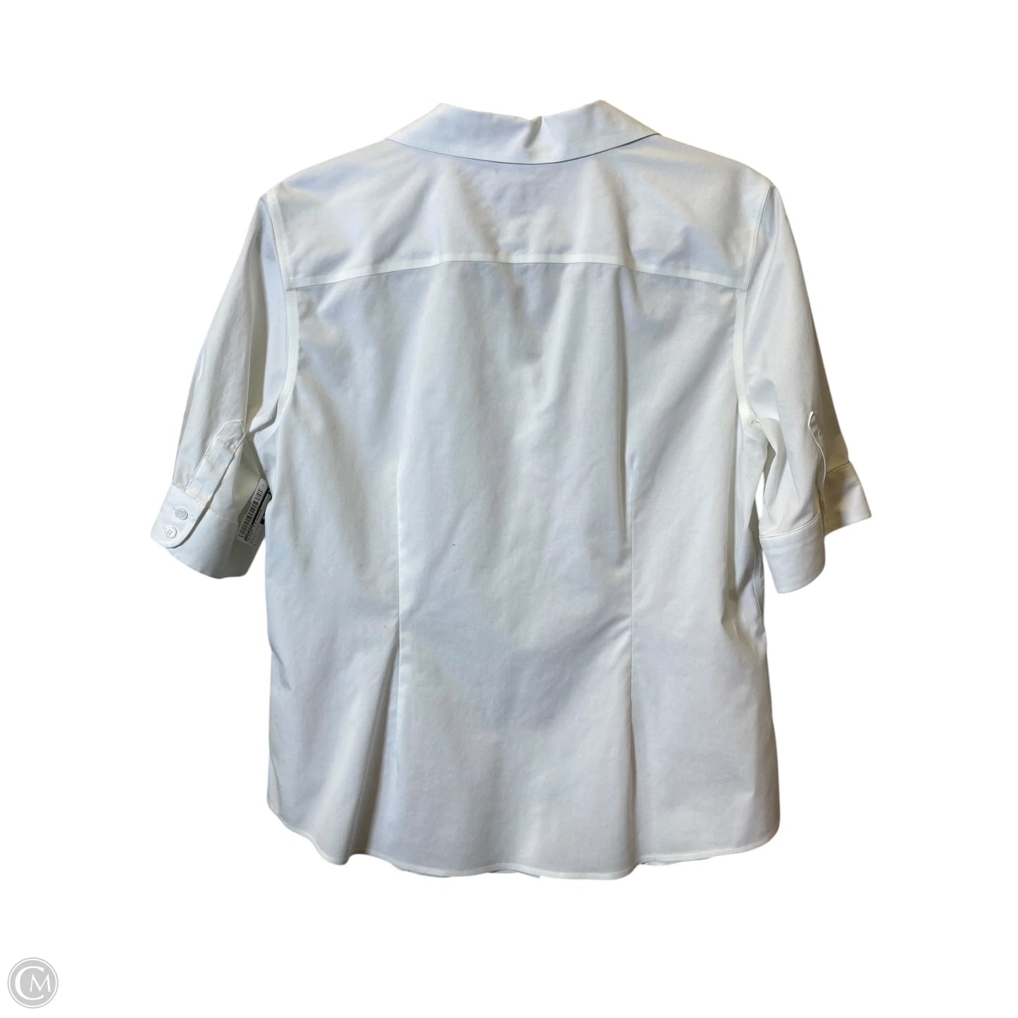 Blouse 3/4 Sleeve By Talbots In White, Size: 12
