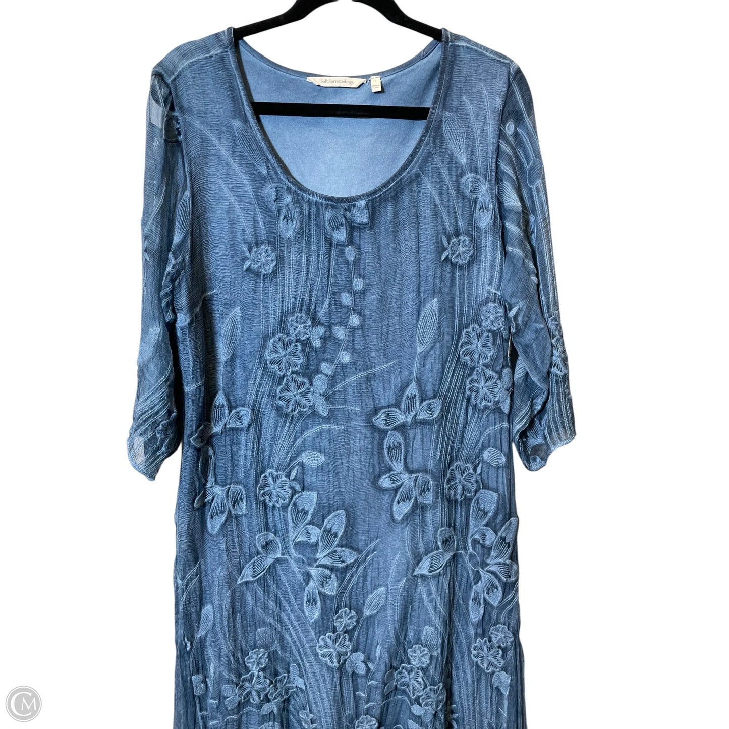Dress Casual Maxi By Soft Surroundings In Blue, Size: L