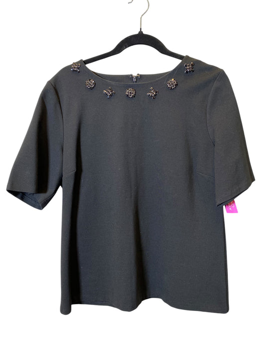 Top Short Sleeve By Talbots In Black, Size: Xl