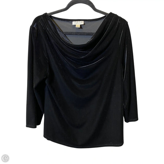 Top Long Sleeve By Coldwater Creek In Black, Size: M