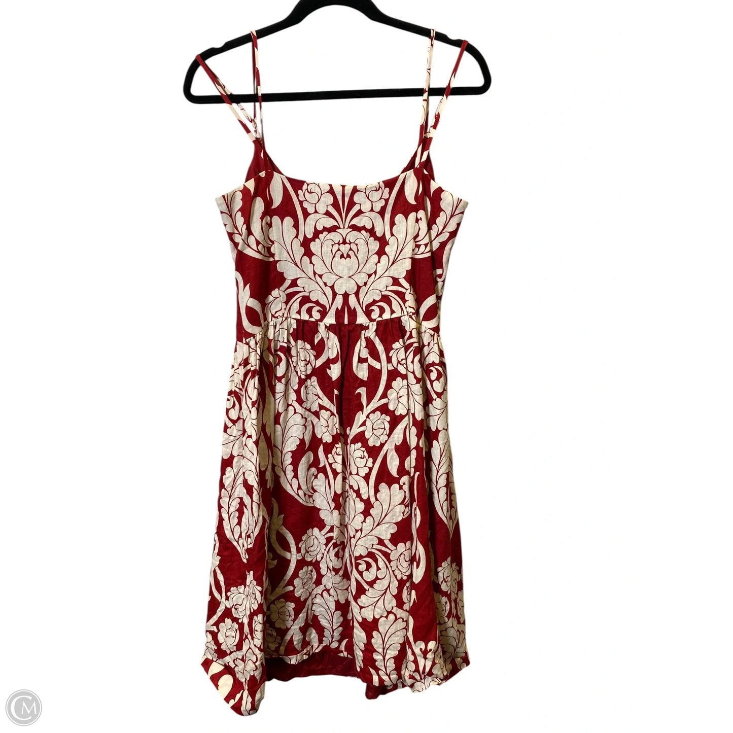 Dress Casual Short By Ann Taylor In Cream & Red, Size: 12