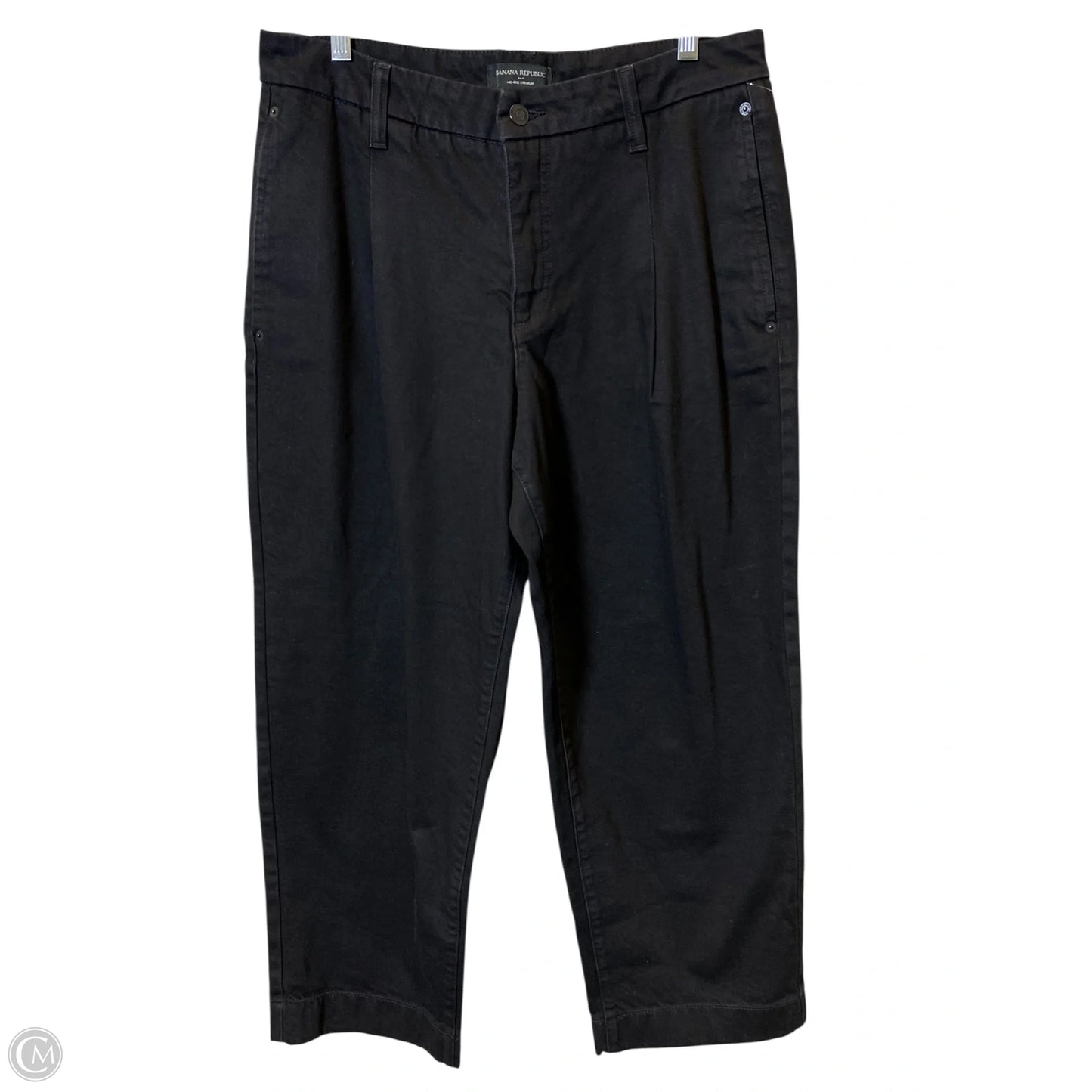 Jeans Straight By Banana Republic In Black, Size: 12