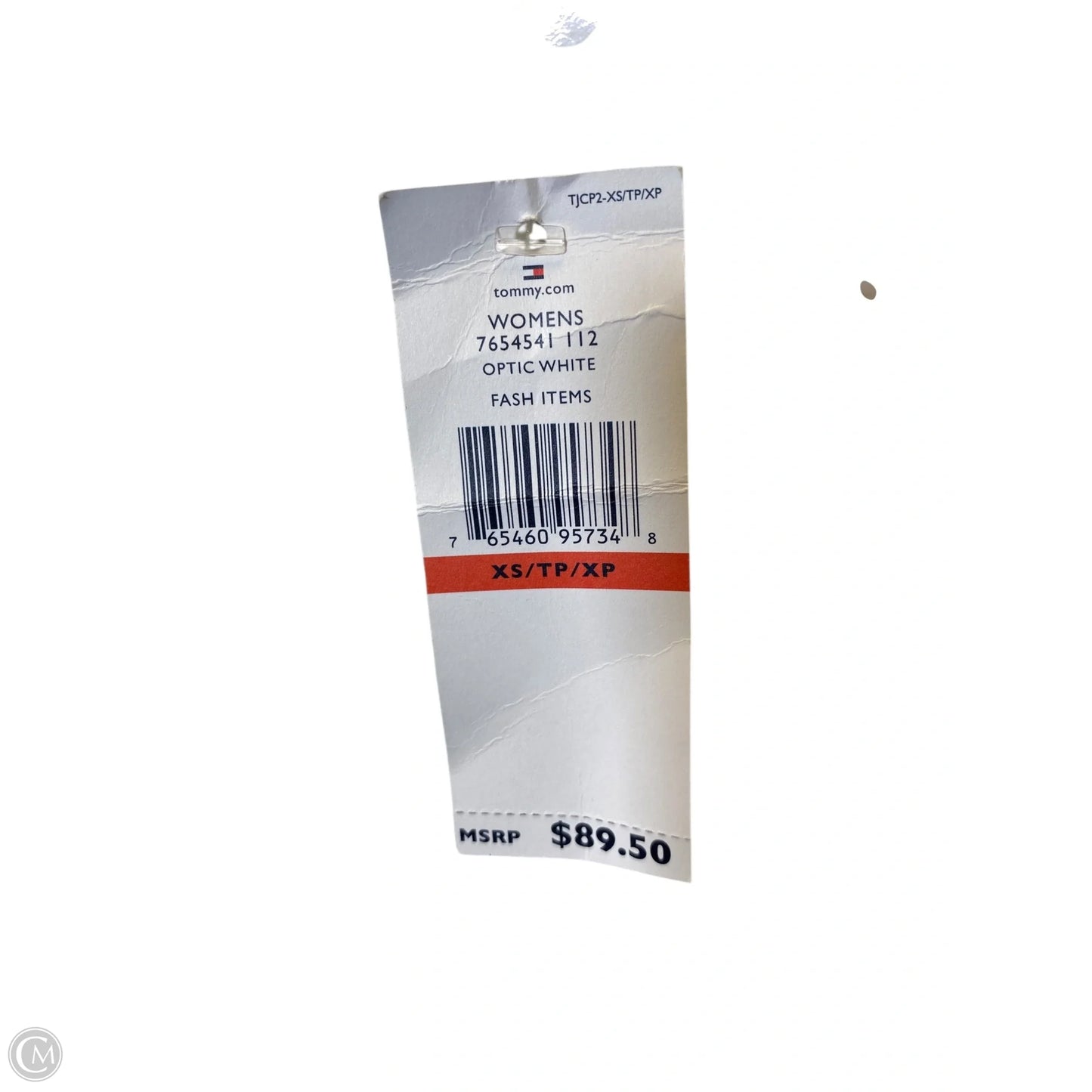Jacket Denim By Tommy Hilfiger In White, Size: Xs