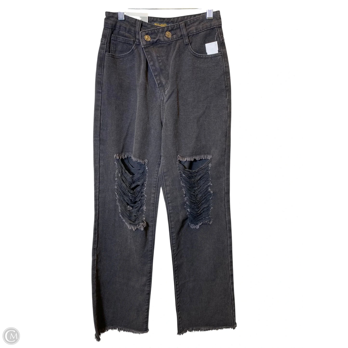 Jeans Wide Leg By Clothes Mentor In Black, Size: S