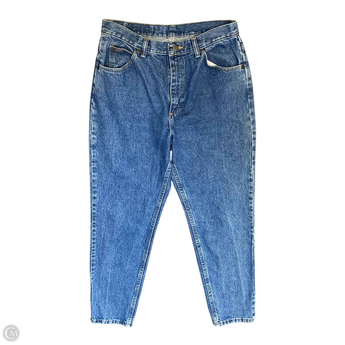 Jeans Straight By Riders In Blue Denim, Size: 12