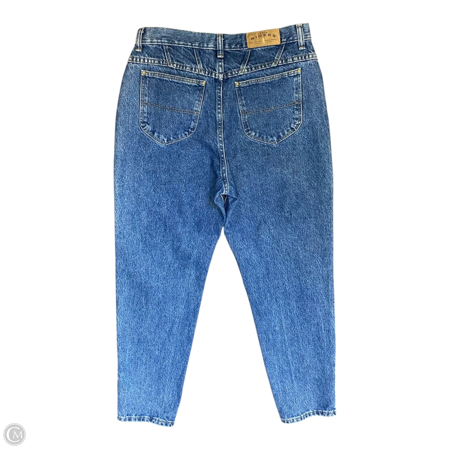 Jeans Straight By Riders In Blue Denim, Size: 12