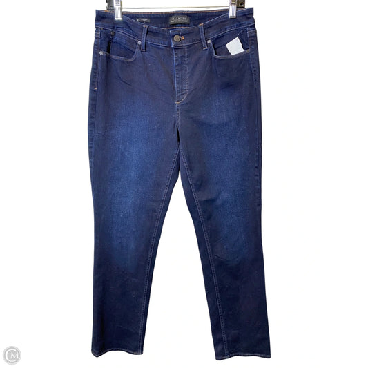Jeans Straight By Talbots In Blue Denim, Size: 12