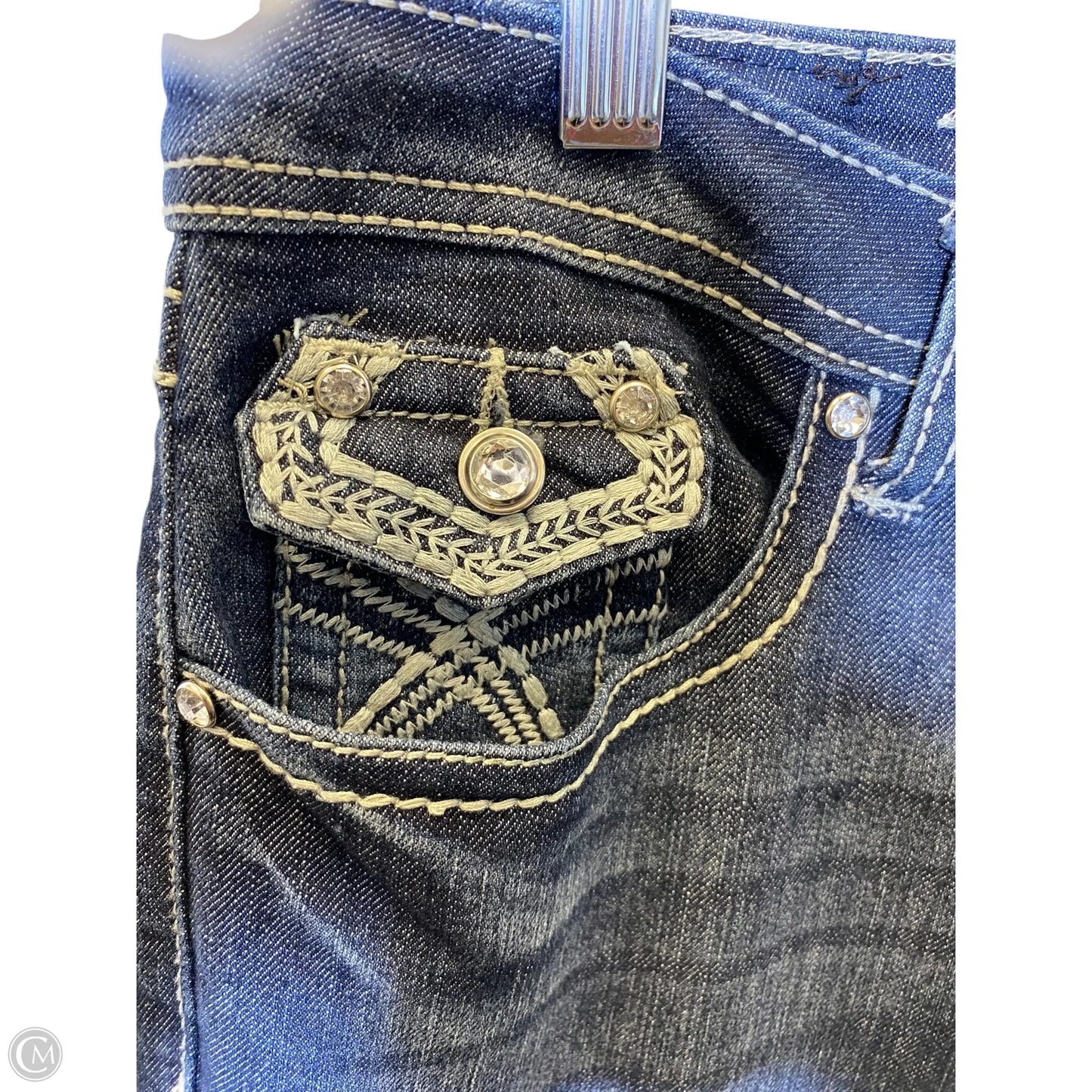 Jeans Skinny By Earl Jean In Blue Denim, Size: 12