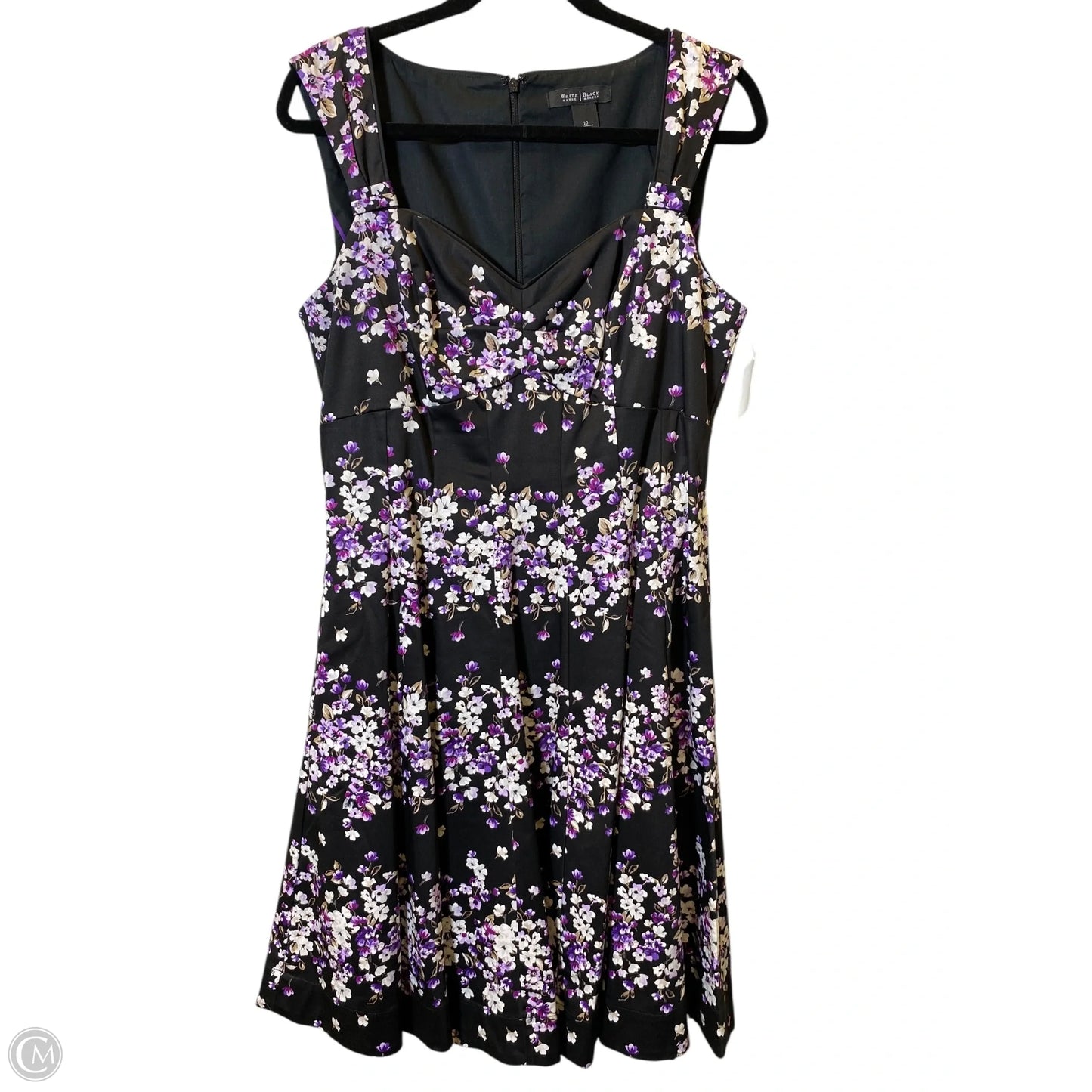 Dress Casual Midi By White House Black Market In Floral Print, Size: 10