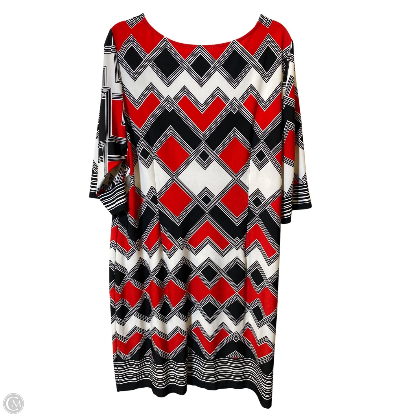 Dress Casual Midi By Sandra Darren In Multi-colored, Size: Xl