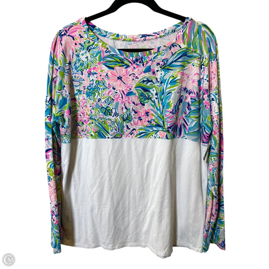 Top Long Sleeve Designer By Lilly Pulitzer In Multi-colored, Size: L