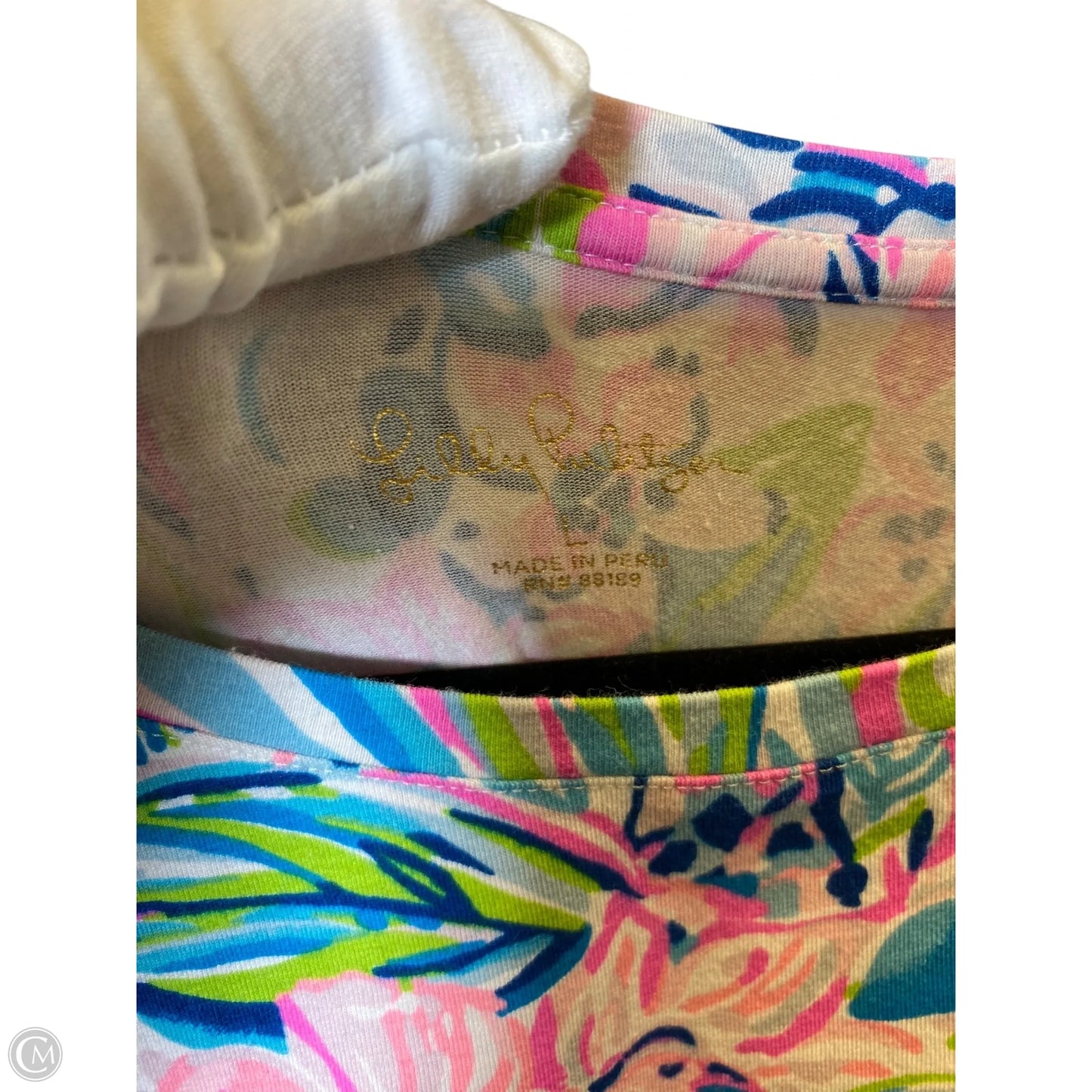 Top Long Sleeve Designer By Lilly Pulitzer In Multi-colored, Size: L