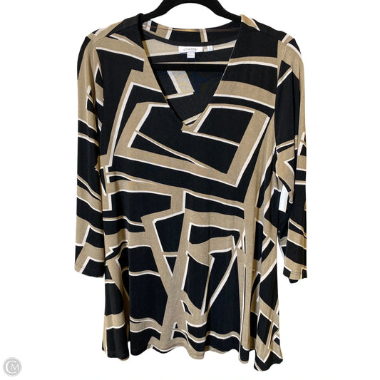 Top Long Sleeve By Chicos In Multi-colored, Size: L