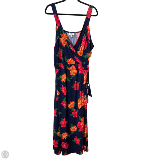 Dress Casual Maxi By Market & Spruce In Floral Print, Size: 3x