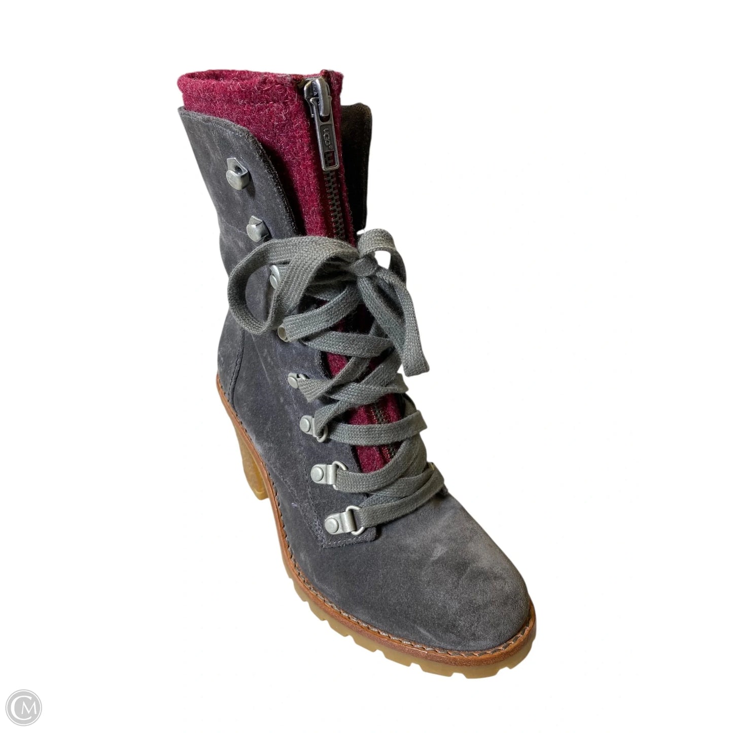 Boots Designer By Ugg In Grey, Size: 5