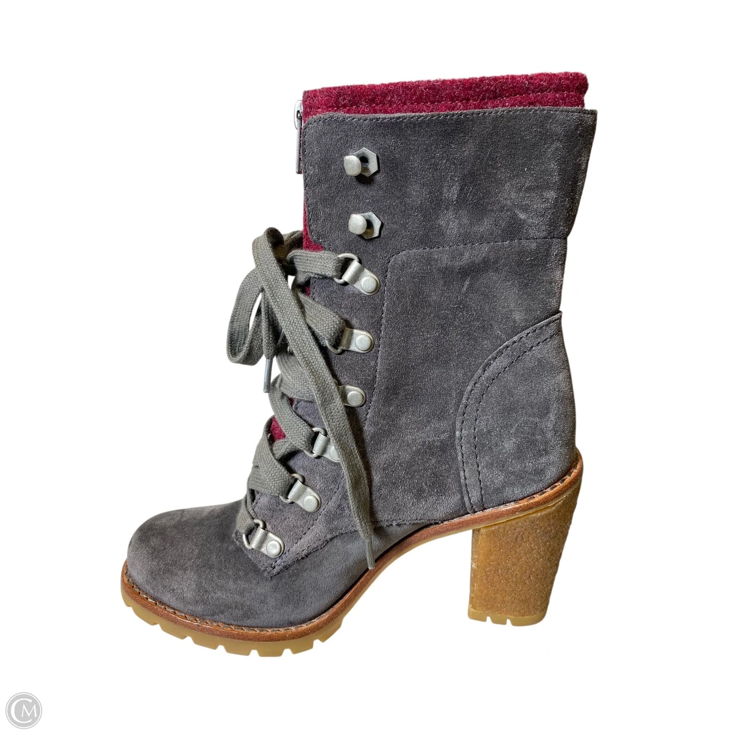 Boots Designer By Ugg In Grey, Size: 5