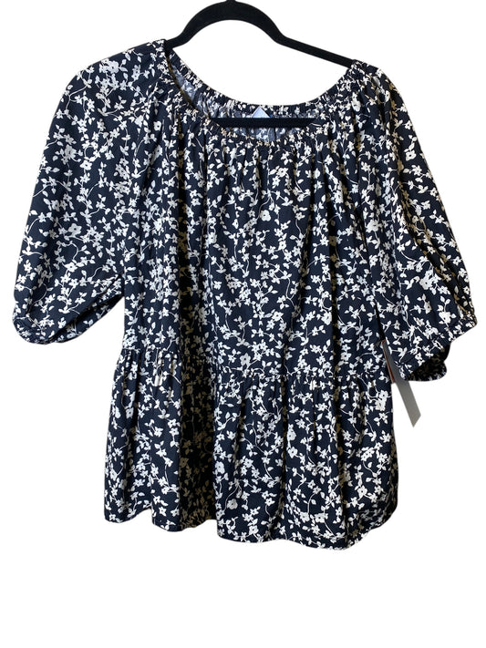 Top Short Sleeve By Old Navy In Floral Print, Size: Xl