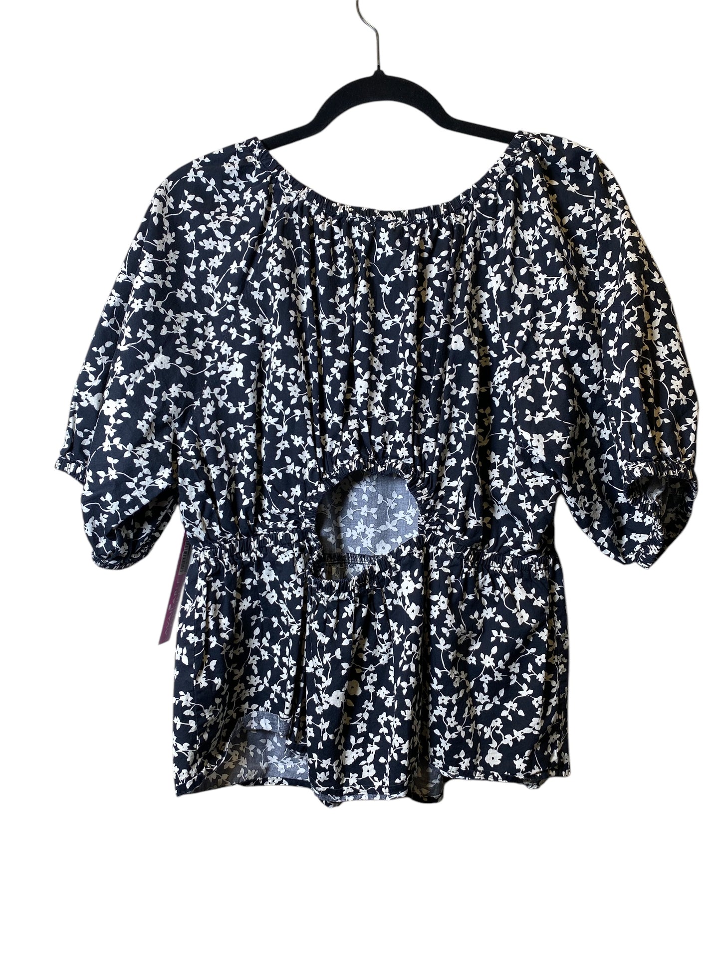 Top Short Sleeve By Old Navy In Floral Print, Size: Xl