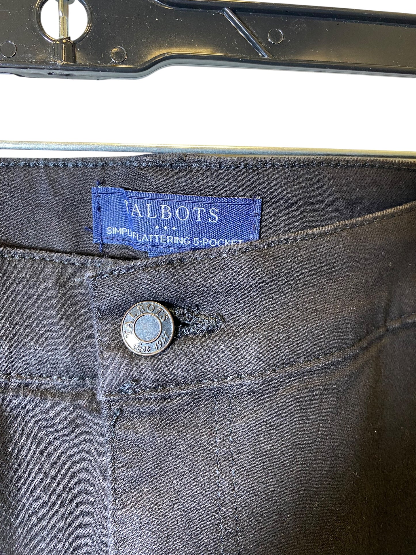 Jeans Straight By Talbots In Black, Size: 20