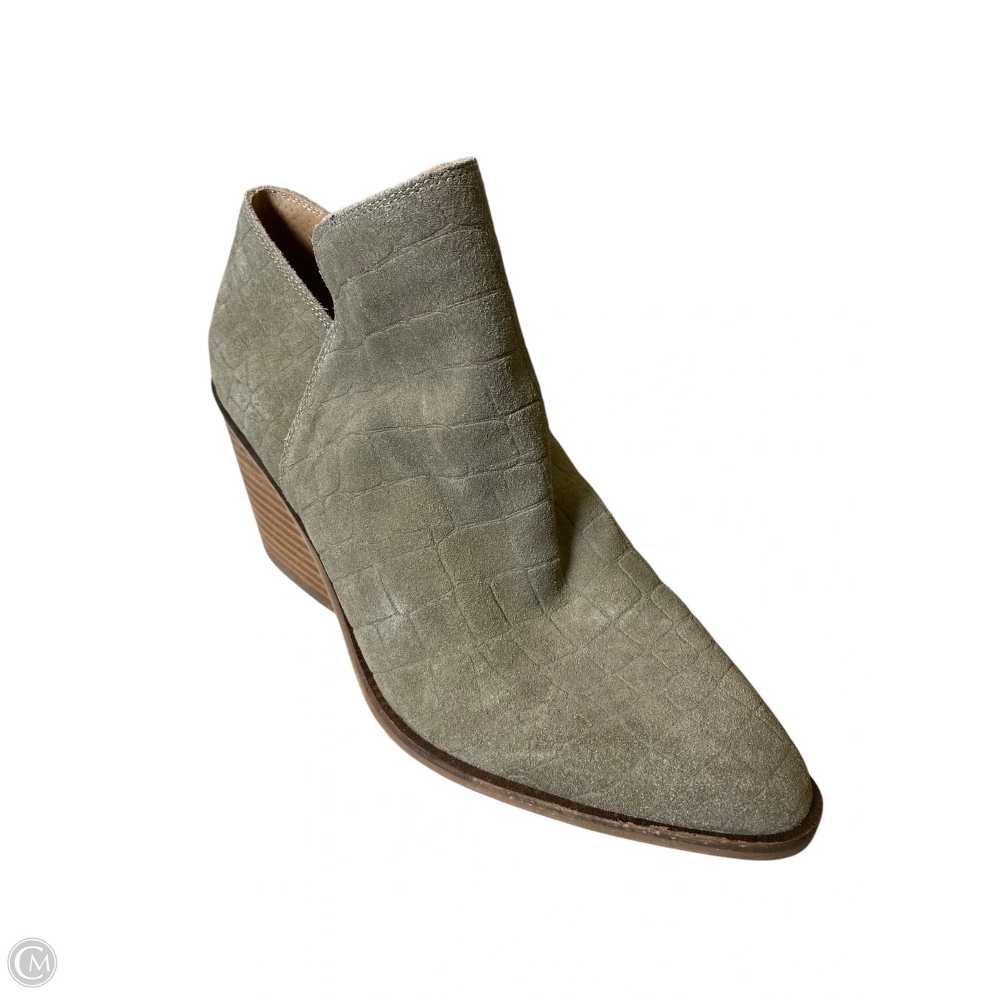 Boots Ankle Heels By Lucky Brand In Green, Size: 10