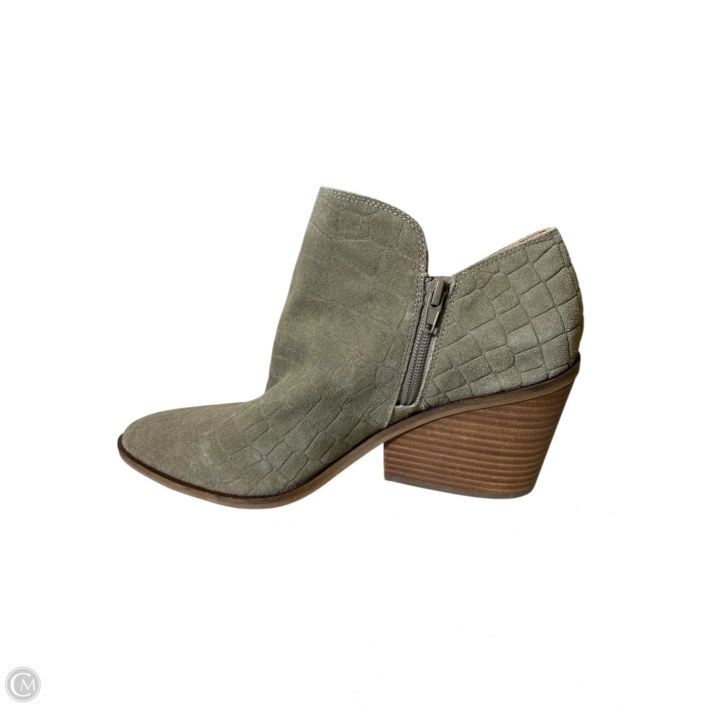 Boots Ankle Heels By Lucky Brand In Green, Size: 10