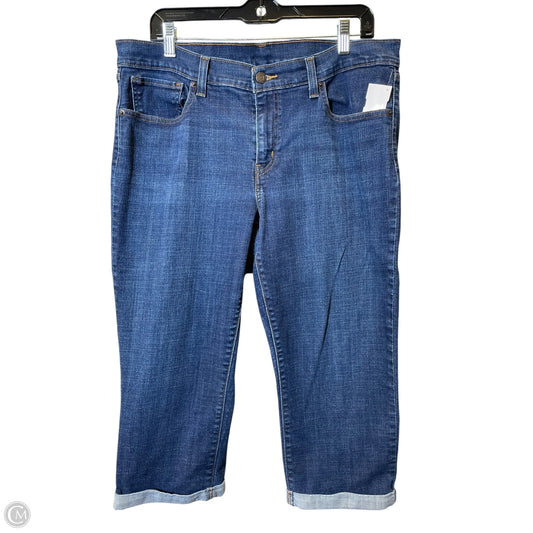 Capris By Levis In Pink Denim, Size: 14