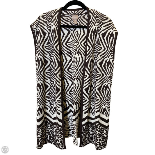 Cardigan By Chicos In Animal Print, Size: L