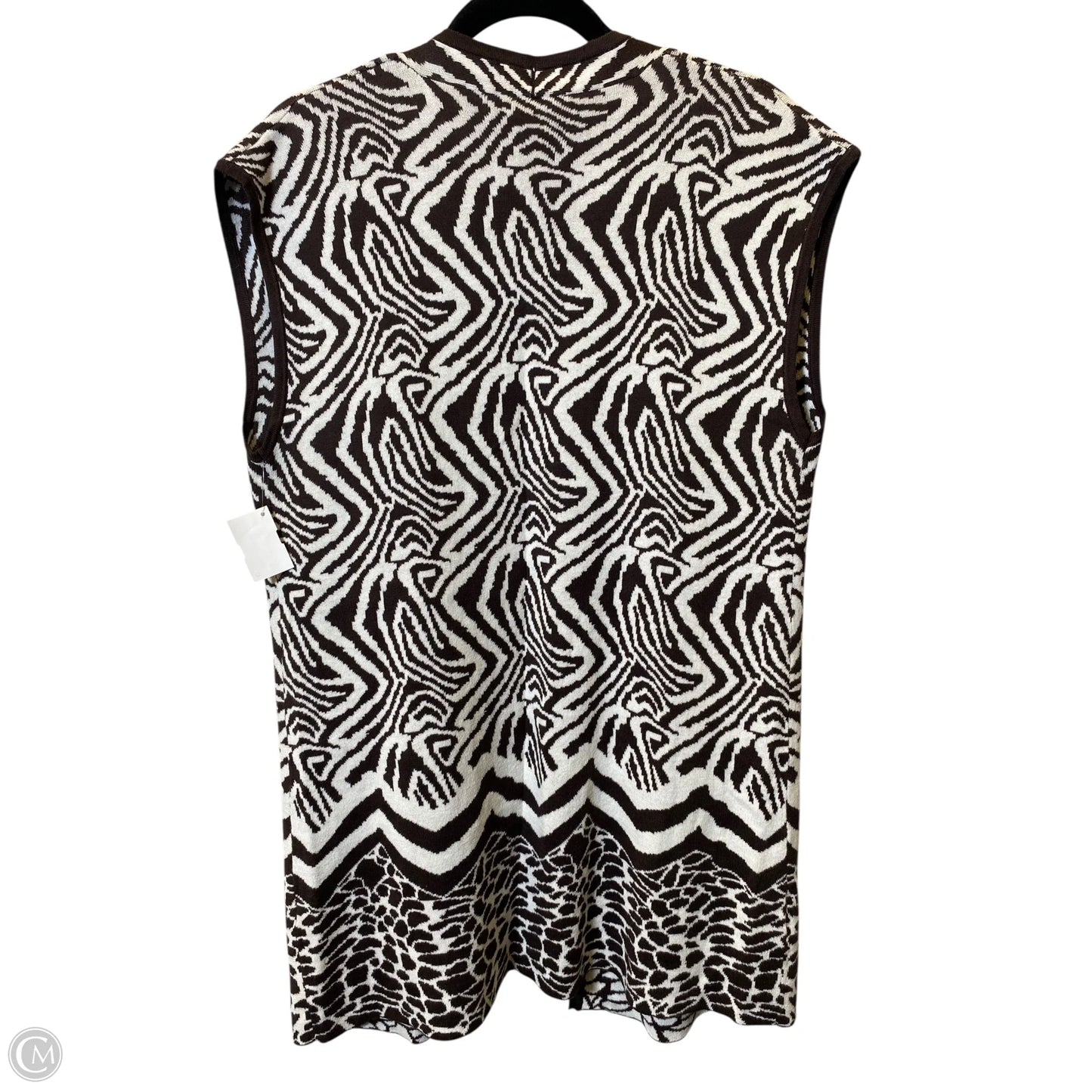 Cardigan By Chicos In Animal Print, Size: L