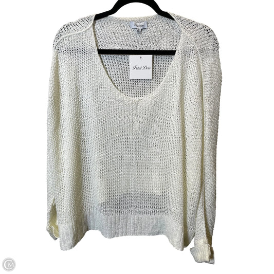 Top Long Sleeve By Clothes Mentor In Cream, Size: M