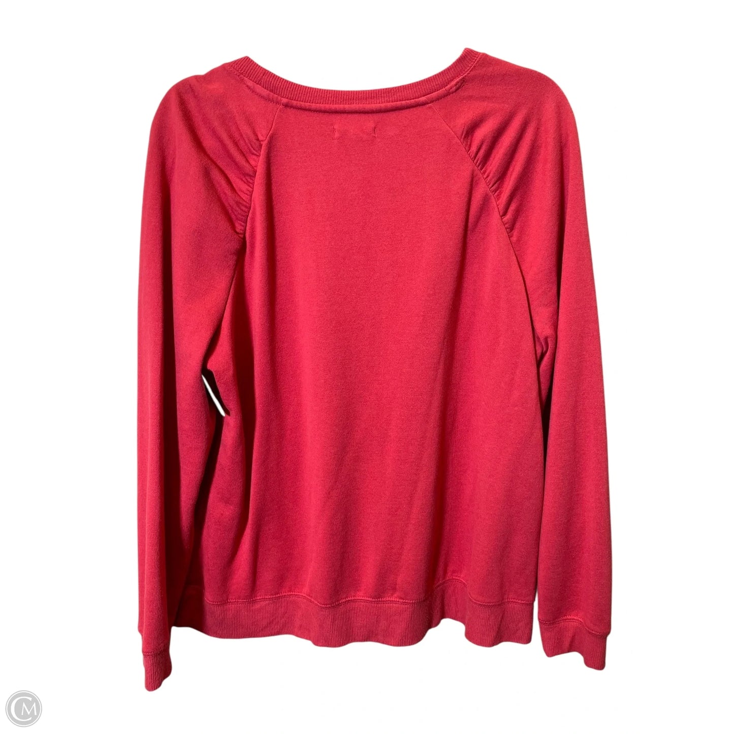 Sweater By Maurices In Red & White, Size: L