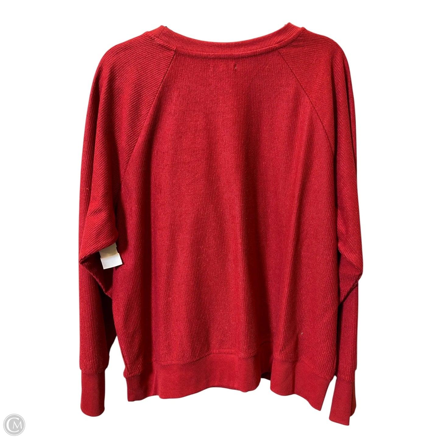 Sweater By Maurices In Red & White, Size: Xl