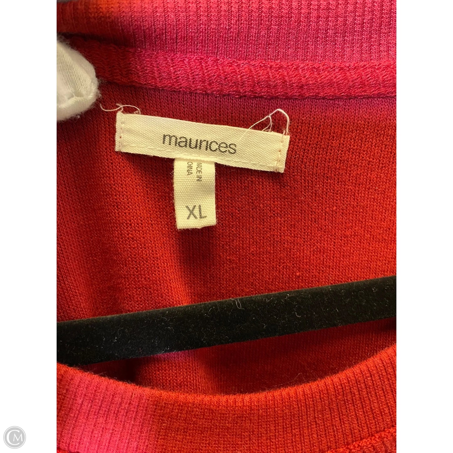Sweater By Maurices In Red & White, Size: Xl