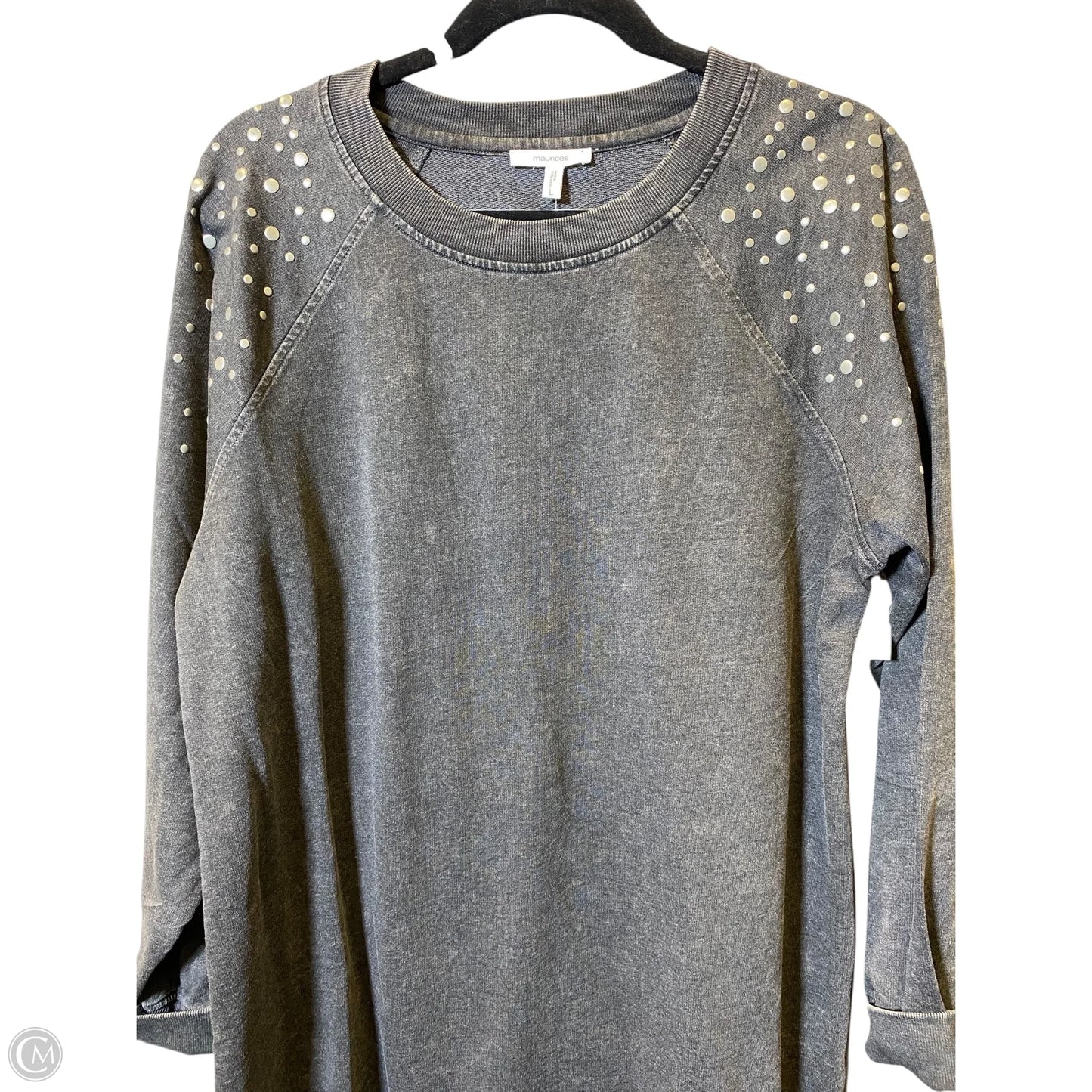 Dress Sweater By Maurices In Grey, Size: L