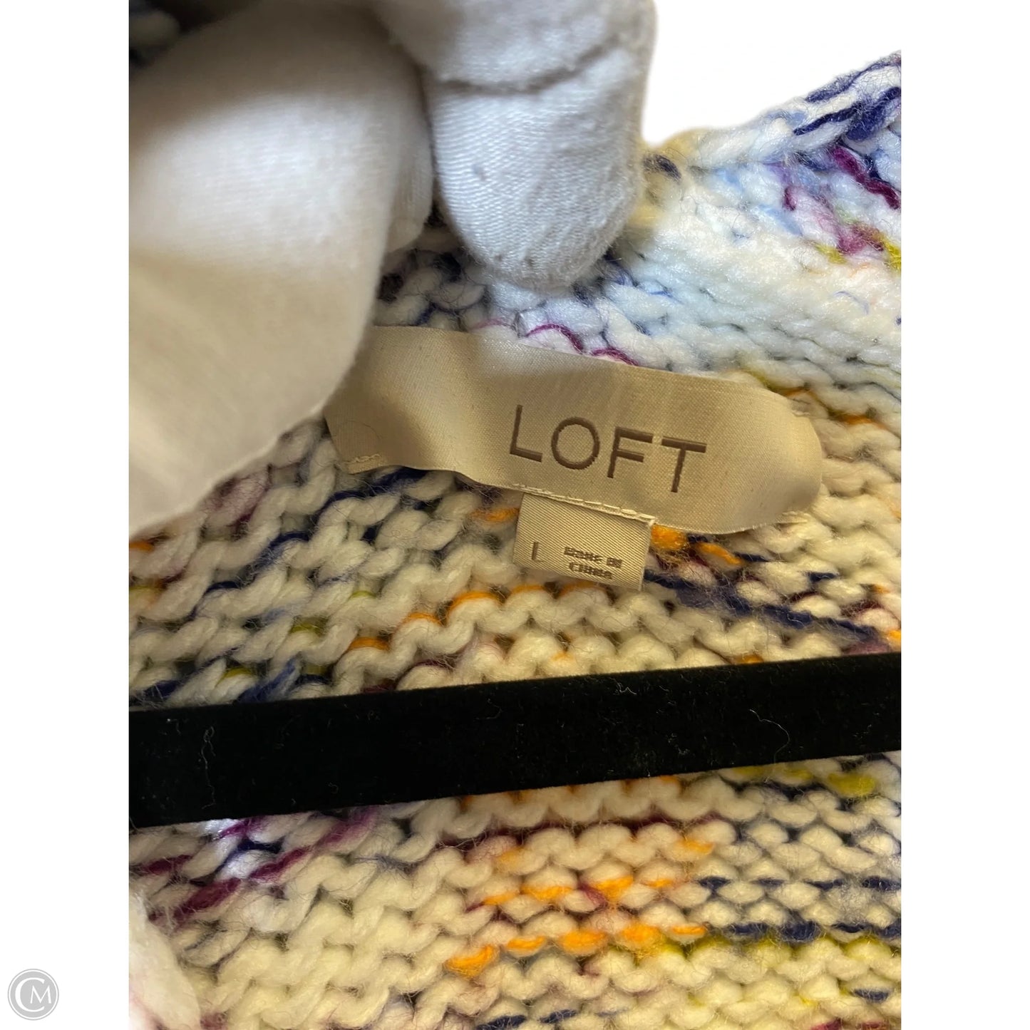 Sweater By Loft In Multi-colored, Size: L