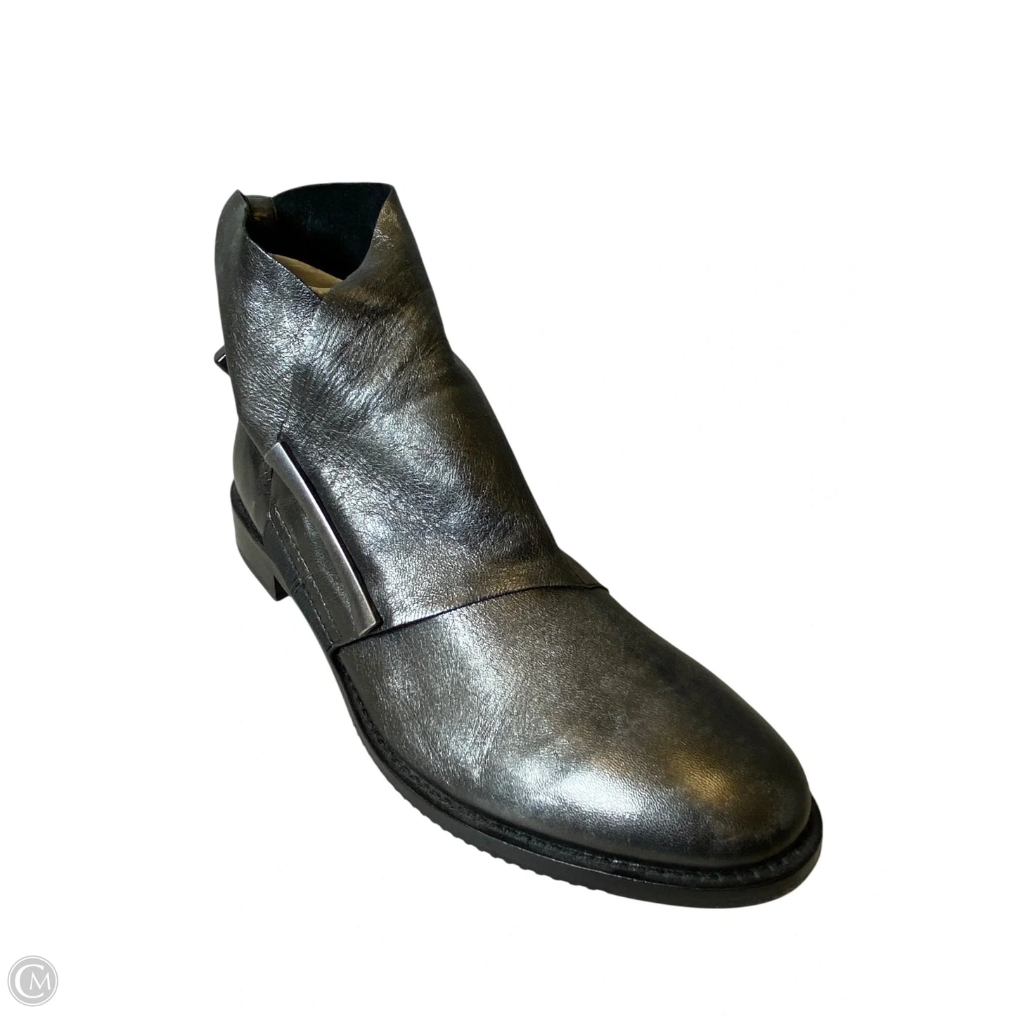 Boots Ankle Flats By Johnston & Murphy In Silver, Size: 7