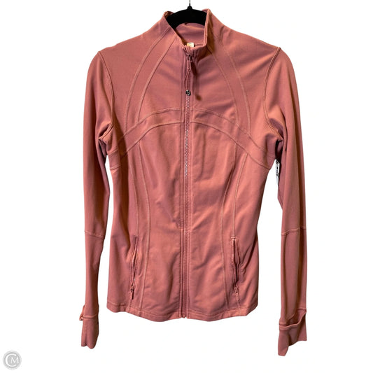 Athletic Jacket By Lululemon In Pink, Size: 10