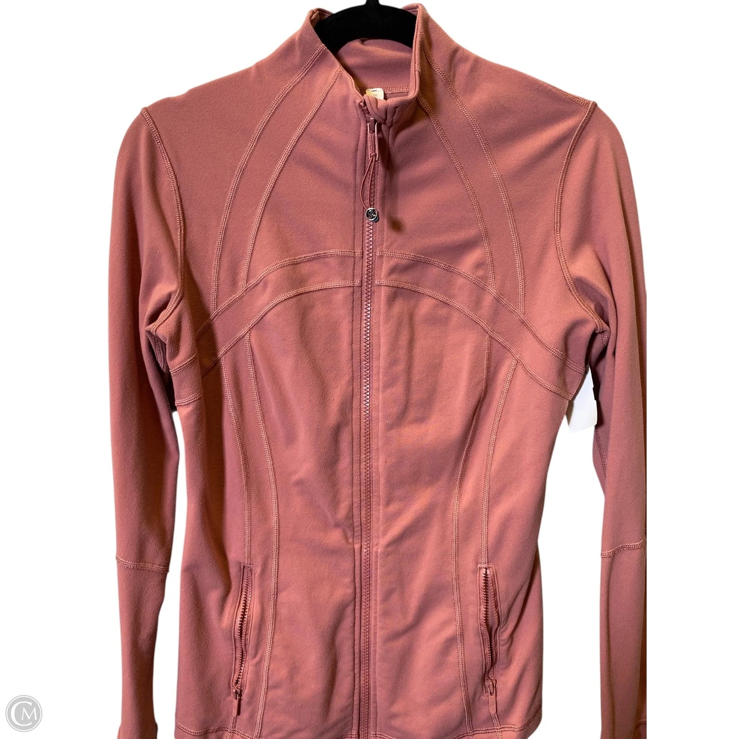 Athletic Jacket By Lululemon In Pink, Size: 10