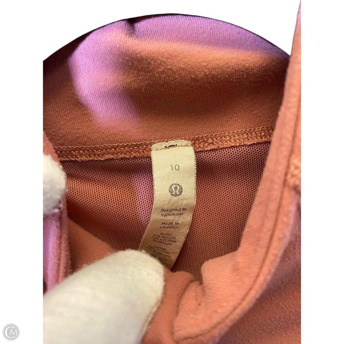 Athletic Jacket By Lululemon In Pink, Size: 10