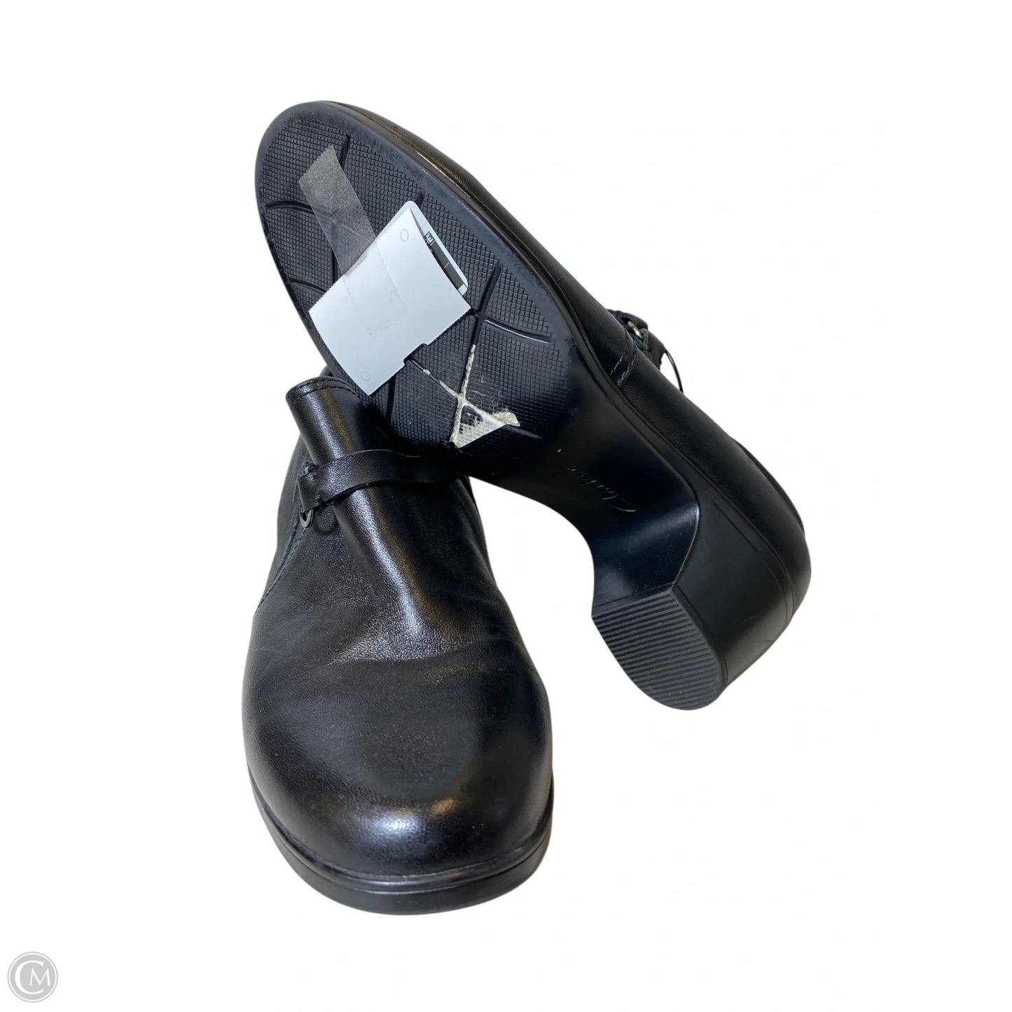 Boots Ankle Heels By Clarks In Black, Size: 8.5