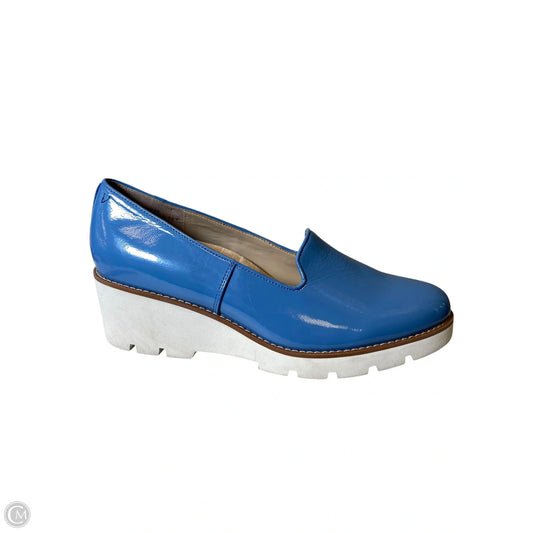 Shoes Heels Wedge By Vionic In Blue, Size: 12