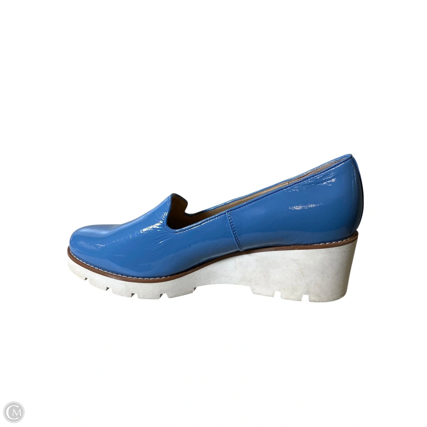Shoes Heels Wedge By Vionic In Blue, Size: 12