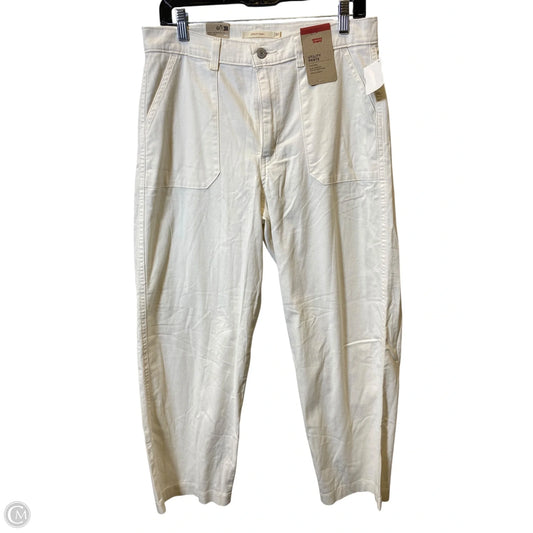 Pants Wide Leg By Levis In Cream, Size: 10
