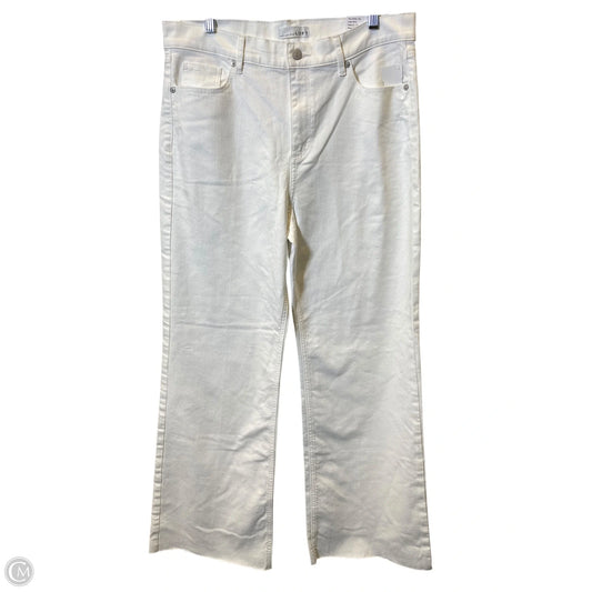 Jeans Wide Leg By Loft In White, Size: 10