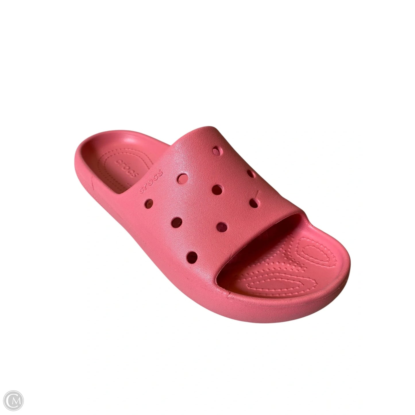 Sandals Flats By Crocs In Pink, Size: 11