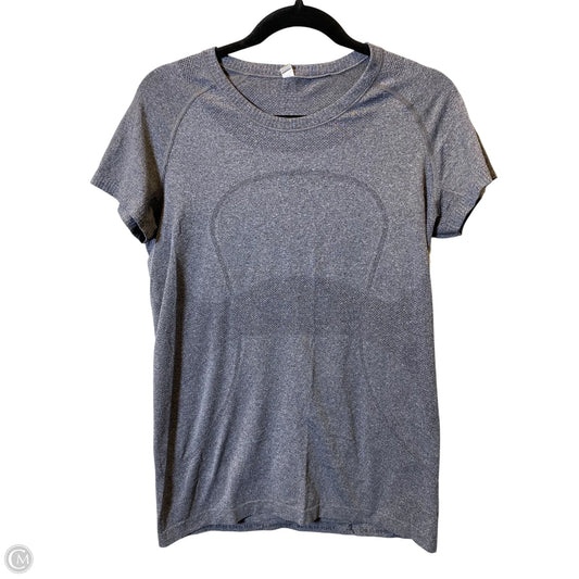 Top Short Sleeve By Lululemon In Grey, Size: 12