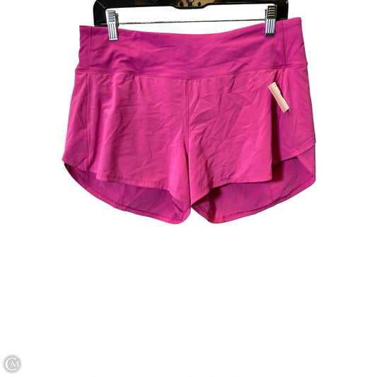 Athletic Shorts By Lululemon In Pink, Size: 10