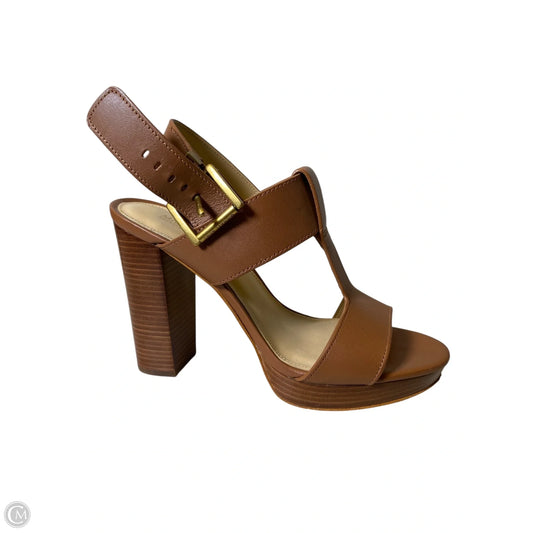Shoes Heels Block By Michael By Michael Kors In Brown, Size: 7